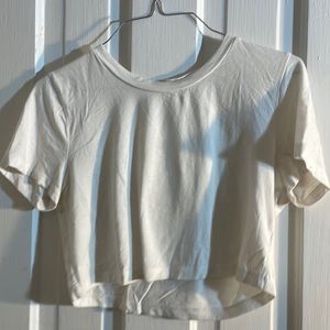 White crop top